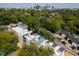 Aerial view of new townhouses under construction, showcasing modern design and city skyline views at 604 Rocky Knob Ct, Raleigh, NC 27601