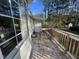 Wooden deck with access to backyard at 5336 Covington Cross Dr, Knightdale, NC 27545