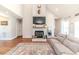 Cozy living room featuring a fireplace and comfortable seating at 997 Jackson Rd, Fuquay Varina, NC 27526