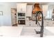 Built-in double oven and microwave in a modern white kitchen at 997 Jackson Rd, Fuquay Varina, NC 27526