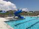 Refreshing community pool with a fun slide at 591 Glenkirk Pl # 106, Garner, NC 27529