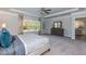 Main bedroom with window seat and view of backyard at 591 Glenkirk Pl # 106, Garner, NC 27529