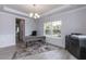 Home office with hardwood floors and a view of the backyard at 591 Glenkirk Pl # 106, Garner, NC 27529