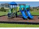 Annandale community playground with slides and climbing structure at 591 Glenkirk Pl # 106, Garner, NC 27529