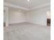 Spacious bedroom with carpeted floors and access to a bathroom at 122 Whimbrel Ct, Lillington, NC 27546