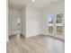 Bright dining area with access to backyard deck at 122 Whimbrel Ct, Lillington, NC 27546
