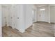 Entryway with hardwood floors and coat closets at 122 Whimbrel Ct, Lillington, NC 27546