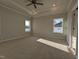 Main bedroom with carpet flooring and ceiling fan at 677 Sweet Potato Lane # 1, Nashville, NC 27856