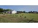 White home with a grassy yard and landscaping at 3027 Nc Highway 210, Smithfield, NC 27577