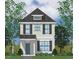 Two-story house with gray siding, white trim, and a teal front door at 9244 Leaning Post Rd # 440, Wake Forest, NC 27587