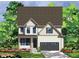 Two-story home with gray siding and dark gray garage door at 2617 Silver Gate Ct, Wake Forest, NC 27587