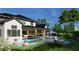 Luxury home with pool and expansive backyard at 7640 Falls Creek Ln, Raleigh, NC 27614