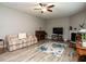 Living room with comfortable seating, a fireplace, and stylish decor at 60 Sutherland Dr, Franklinton, NC 27525