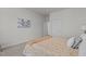 Bedroom with double bed, and additional closet space at 215 Eyam Hall Ln, Apex, NC 27502