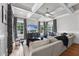 Bright Gathering room with comfortable seating and a large TV at 12660 Boyce Milll Road, Raleigh, NC 27613