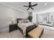 Serene bedroom with a king-size bed and plenty of natural light at 12660 Boyce Milll Road, Raleigh, NC 27613