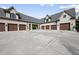 Six-car garage with ample space and modern doors at 12660 Boyce Milll Road, Raleigh, NC 27613