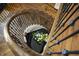 Stunning spiral staircase with wrought iron railing at 12660 Boyce Milll Road, Raleigh, NC 27613