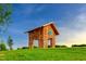 Rustic wooden pavilion in a grassy park setting at 201 Big Bradley Dr, Wendell, NC 27591