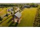 Aerial view of community amenities, including a pavilion, playground, and parking at 201 Big Bradley Dr, Wendell, NC 27591