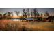 Lakeside pavilion with a scenic sunset view at 201 Big Bradley Dr, Wendell, NC 27591