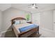 Cozy bedroom with double bed and ceiling fan at 308 Trimble Ave, Cary, NC 27511