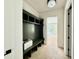 Hallway with built-in bench and storage at 3407 Churchill Rd, Raleigh, NC 27607