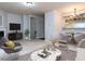 Open living room and dining area with a view of the kitchen at 202 Linden Park Ln, Cary, NC 27519