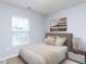 Cozy bedroom with neutral decor and plenty of natural light at 202 Linden Park Ln, Cary, NC 27519