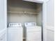 Convenient laundry room with washer and dryer included at 202 Linden Park Ln, Cary, NC 27519