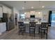 Modern kitchen with stainless steel appliances and island at 1491 Pecan Dr # Model Home, Nashville, NC 27856