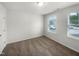 Bright bedroom with neutral walls and carpet flooring at 6631 Perry Creek Rd, Raleigh, NC 27616