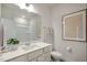Clean bathroom with a vanity, toilet, and shower at 11 Claude Creek Dr, Smithfield, NC 27577