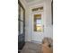 Front entry with glass door and sidelights, showcasing modern design at 11 Claude Creek Dr, Smithfield, NC 27577