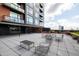 Shared outdoor patio area with seating at 122 N Harrington St # 1215, Raleigh, NC 27603