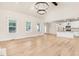 Open concept living area with hardwood floors and a fireplace at 4155 Us-421, Lillington, NC 27546