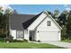 Craftsman style home with white siding, and two car garage at 108 Ascot, Rocky Mount, NC 27804