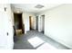 Upstairs hallway with carpet, doors to bedrooms and bathroom at 211 Hopewell Branch Ct, Smithfield, NC 27577