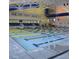 Large lap pool with designated lanes and seating at 211 Hopewell Branch Ct, Smithfield, NC 27577