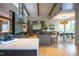 Modern kitchen with island and high-end appliances at 23930 Cherry, Chapel Hill, NC 27517