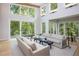 Living room with walls of windows, offering scenic views at 23930 Cherry, Chapel Hill, NC 27517