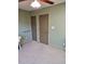 Spacious bedroom with carpet flooring and two closets at 95 Crownside Dr, Four Oaks, NC 27524
