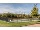 Well-lit tennis courts with fencing and ample green space at 7 Blackhorn Ct, Pittsboro, NC 27312