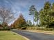Residential street showcasing fall foliage and landscaping at 7 Blackhorn Ct, Pittsboro, NC 27312