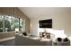 Living room with a large TV and ample seating at 9413 Rawson Ave, Raleigh, NC 27613