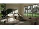 Bright home office with large windows and backyard views at 9413 Rawson Ave, Raleigh, NC 27613