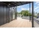 Private rooftop deck features solar panels and city views at 515 W Lenoir St # 101, Raleigh, NC 27601
