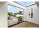 Modern balcony with city views and wood decking at 515 W Lenoir St # 101, Raleigh, NC 27601