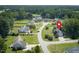 Aerial view showing house location in neighborhood at 15 Meadow View Ct, Fuquay Varina, NC 27526