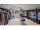 Large walk-in closet with ample hanging space and shelving at 4600 Scottland Dr, Mebane, NC 27302